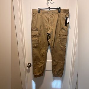 Tahari Men's‎ Lived In Ripstop Cargo Jogger Stretch Slim Fit XL